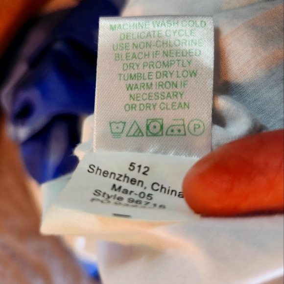 Lilly Pulitzer cotton Yesenia Dress Blue and green floral, lined, 1 in straps 0 - Picture 15 of 16